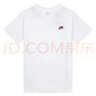 耐克（NIKE）T恤男 26新款夏季运动服小logo跑步训练篮球时尚纯色棉质圆领短袖 热售/全棉亲肤/刺绣标/白色 /建议拍小一码 2XL (185/100A) 实拍图
