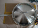 皖骄子304不锈钢炒锅无涂层圆底尖底炒锅 五层钢健康燃气凹面电磁炉通用 316材质38cm长柄无耳锅内径 36cm 实拍图
