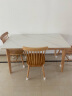 原始原素实木餐桌小户型餐厅简约现代书桌组合餐桌椅实木岩板饭桌 晒单实拍图