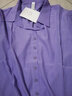元乐申雪纺短袖衬衫女夏季薄款新款高级感法式V领中袖上衣 紫色 6188 2XL 建议125-140斤 实拍图