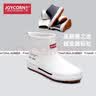 JOYCORN加可雨鞋女士防水时尚外穿水鞋防滑雨靴胶鞋短筒水靴户外 米白色 35 实拍图