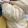 巴拉巴拉宝宝羽绒服男童童装婴儿秋冬女童外套轻薄舒适时尚萌趣潮 奶油白-小熊压胶-白鸭绒 80 （充绒量26g） 实拍图