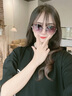 CHALL KITTY太阳镜女时尚女士墨镜高级感显脸小防紫外线开车驾驶眼镜2025新款 黑金渐变-品牌礼盒装高档高级感 实拍图