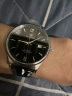 天王表(TIANWANG)手表男 皮带机械男表 休闲商务防水品牌腕表 黑色男表 实拍图