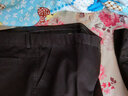 奥林龙（OrLinDragon）春秋厚款中老年男士休闲裤男高腰宽松商务休闲直筒免烫爸爸长裤子 黑色+黑色【春秋厚款】 36 【2尺9腰围】 实拍图