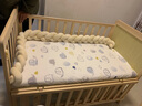 zedbed婴儿床拼接大床实木无漆多功能新生儿童可移动摇篮宝宝bb双层木床 双层大床+棕垫+蚊帐 实拍图