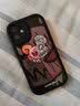 放飞星球 适用苹果12mini手机壳iphone12mini保护套防摔硅胶镜头全包男款女磨砂鬼脸潮熊-静夜黑 实拍图