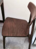 源氏木语 实木餐椅简约现代橡木靠背椅软包休闲椅北欧餐厅单人椅子 【橡木胡桃色】实木椅 实拍图