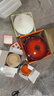 酷彩（Le Creuset）法国进口珐琅锅铸铁22/24/26cm圆形锅汤锅焖蒸炖煮锅煲汤微压锅 【2-4口之家】红色 22cm 实拍图