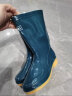 回力雨鞋女时尚户外下雨天防水雨靴水鞋耐磨胶鞋6813墨绿中筒37 实拍图