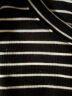 哥弟真的好百搭条纹莫代尔棉圆领短袖T恤女A301158 黑条纹 M(3码)  晒单实拍图