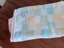 拉米奇骐 【5条装】婴儿口水巾小方巾儿童手帕洗脸洗澡毛巾宝宝手绢纱布巾纯棉围嘴新生儿用品 5条装 格子方巾 实拍图