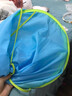 9I9儿童理发围布罩衣家用小孩剪发围裙剃头剪发斗篷宝宝围兜可调节 碎发围兜 蓝色 均码 实拍图