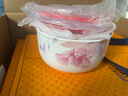 华光国瓷 抗菌骨瓷保鲜碗三件套 保鲜盒釉中彩 一人食泡面碗饭盒带盖 花好月圆 实拍图