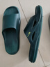 回力静音男士室内户外穿厚底防滑速干洗澡凉拖鞋HL3A23深绿44-45码 实拍图