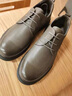 VOLO犀牛男款软底休闲皮鞋男士商务皮鞋真皮透气鞋子男鞋 灰色 40 实拍图