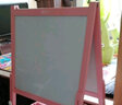 七巧板 TANGRAM实木儿童画板双面磁性小黑板支架式家用教学小学生宝宝画画写字板 036樱花粉 尊享无尘礼包+5米画纸 实拍图