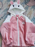 G.duck童装女童外套春秋季新款一岁宝宝衣服小童女孩兔子夹克衫休闲装 粉色【0479】 90 (建议身高80-90 1岁半-2岁) 实拍图