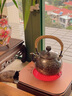 德茗堂猫眼二代迷你电陶炉茶炉家用 铁壶煮茶烧水银壶泡茶炉小型静音功夫茶炉围炉煮茶器 猫眼2代【玫瑰金】:【送赠品8件套】 实拍图