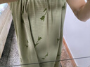 歌倩雅轩之婷【超柔软】吊带睡裙女夏款棉薄款甜美满印郁金香睡衣裙子 D2366138 XL 实拍图