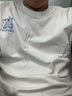 真维斯（JEANSWEST）纯棉短袖男女夏季休闲百搭T恤衫青少年学生胖子半袖宽松胸标上衣 黑色（毛绒小怪X） 2XL 体重（130-150斤左右） 实拍图