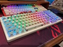 达尔优（dareu）A98pro机械键盘三模热插拔游戏办公PBT键帽全键可换轴RGB弹力臂gasket结构麻将轴-霓虹版 实拍图