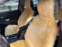 首赋汽车坐垫冬季羊毛 羊剪绒通用短毛毛绒皮毛一体毛垫 冬天保暖座套 米黄色 实拍图