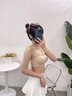 素肌良品无肩带小胸显大聚拢无痕抹胸防走光透气美背婚纱礼服文胸内衣女 气质黑 （1.5CM小海浪) M （70C、75AA、A、B） 实拍图