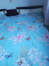 多兰诗（Duolanshi）四件套纯棉 全棉斜纹高支高密床品套件床上四件套 甜蜜花丛蓝 1.8米 床单款 被套200*230 四件套 实拍图