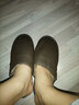 范米尼头层牛皮真皮棉拖鞋秋冬男士女情侣室内居家拖鞋老人保暖防滑家居 618【棕色】显瘦版 43-44 码【29】内长27厘米 实拍图