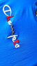 PHJ 韩版短袖t恤女夏季新款圆领绣花半袖体恤中年女士宽松打底上衣 蓝色 XL（135-150斤） 实拍图