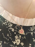 银千惠999足银项链女士桃花吊坠高级感轻奢情人节生日礼物送女友老婆 桃花套装（项链+耳钉） 花朵可旋转/情人节女生礼物配证书/玫瑰花礼盒送老婆 实拍图
