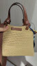 CHARLES&KEITH大容量编织托特包单肩包手提包包女包生日礼物CK2-30782111 Beige米色 S 晒单实拍图