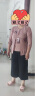 秋芙罗母亲节礼物妈妈装夏装中国风T恤衫套装中老年人女装奶奶装两件套 粉色套装 5XL【建议145-160斤】 实拍图