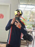 FVQA高尔夫球服装男长袖T恤翻领POLO衫休闲运动球衣高尔夫男装春秋 藏青色z M 实拍图