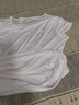 金三塔打底衫100%桑蚕丝圆领短袖打底衫YZF5B705 白色8100  XL 实拍图