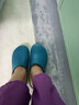 ANNO安诺 手术鞋手术室拖鞋防滑轻便工作鞋护士女护理防护鞋实验拖鞋 湖蓝 37-38 实拍图