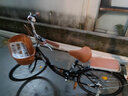 EG7自行车成人女士轻便单车通勤上班变速普通亲子复古男式 尊享【实心胎+不怕扎】变速-黑 24英寸【适合:145-165cm】 实拍图