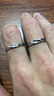 活口可调节情侣戒指镀银一对一男一女韩版学生对戒情人节礼物表白定情信物 情侣对戒 实拍图