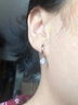 喜钻铂金钻石耳环女雪花钻石耳饰求婚结婚珠宝首饰送女友 铂金共60分IJ色/对 实拍图