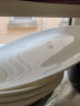 瓷秀源 纯白骨瓷盘子陶瓷碟子菜盘饭盘牛排盘西餐盘简约瓷器可定制 12英寸月光鱼盘1个 直径 32cm 实拍图