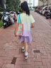 NICKYBABY女童运动速干衣套装2025新款夏季跑步羽毛球训练服儿童休闲网球服 18837紫色+18410紫色【套装】 120 cm 实拍图
