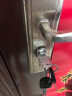 飞球C级锁芯 防盗门锁芯防暴力防锡纸黄铜锁芯 8把钥匙 H(52.5+32.5) 实拍图