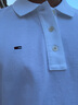 TOMMY JEANS男装珠地棉网眼刺绣商务通勤翻领修身短袖POLO衫 白色100 S (推荐：120-130斤) 实拍图