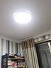 和美居LED吸顶灯现代简约圆卧室书房餐厅厨房卫生间走廊阳台过道防尘灯 灰款48CM  36W 三色变光 实拍图