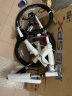 喜德盛山地自行车JX007plus油刹27速男女学生单车紫/镭射银17寸（精英版 实拍图