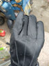 安妮莎骑行皮手套男士冬季防寒加绒摩托车开车冬天滑雪防风防泼水女士手套 三道筋全U触屏款 均码 实拍图
