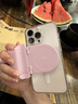 JJC 手机蓝牙助拍器 遥控摄影手柄 适用于苹果iPhone 16/15/14/13/12手持拍照自拍稳定器磁吸支架防抖 樱桃粉 带蓝牙遥控 可接脚架 可竖拍 实拍图