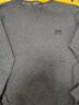 吉普 卫衣男圆领纯色宽松打底衫男士中青年大码男装绣标长袖春秋t恤男 8005灰色 4XL (建议体重18-200斤) 实拍图
