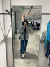 自由探戈高腰阔腿裤牛仔裤女2025秋季宽松直筒小个子显瘦拖地裤有加绒选 复古蓝(长裤) XL 实拍图